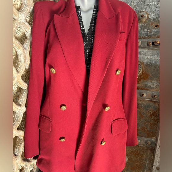 Vintage Dark Cherry Blazer - Picture 1 of 6